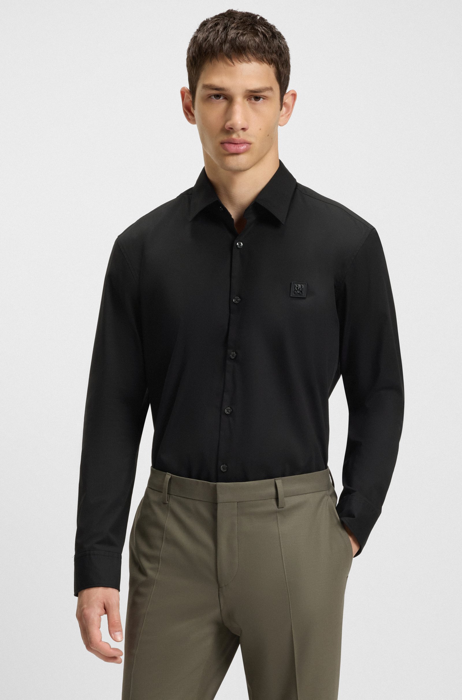 Camisa Slim Fit Ermo-Hugo