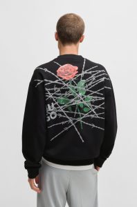 Hoodie Relaxed Fit Derumkek-Hugo