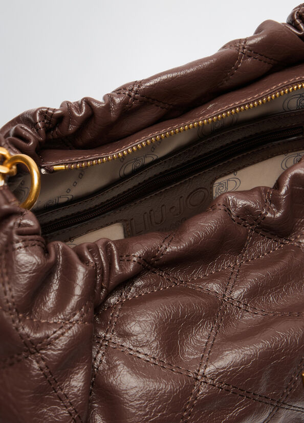 AA5062E091400533-3-Liujo-Bolso Hobo de hombro mediano acolchado