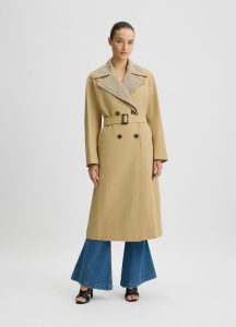 Chaqueta Trench Con Collo Staccabile