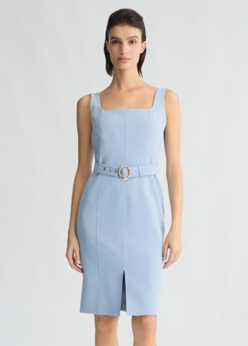 Vestido Ecs Tubino Con Cintura