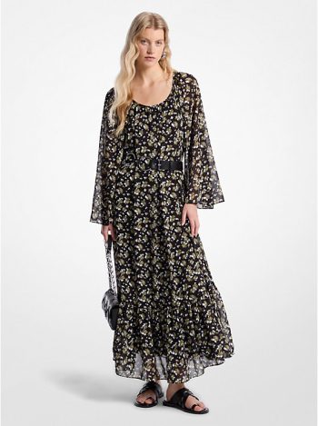Vestido Scoop Neck Maxi