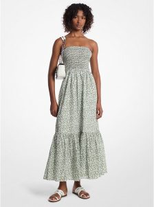 Vestido Pull On Smock Midi