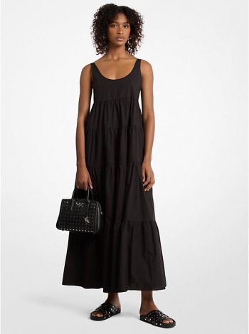 Vestido V Neck Tier