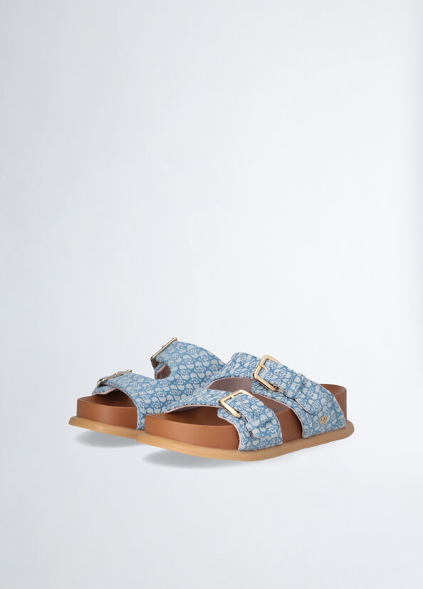 VestidoJean modelo Sandal Monogram Jacquard-Liujo