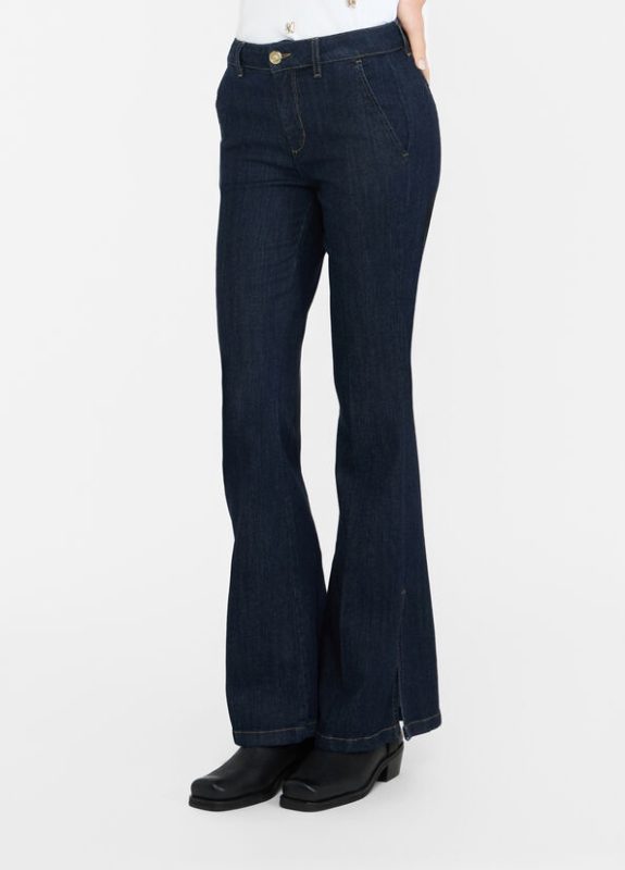 PANT  BEAT FRENCH SPLIT H W-Liujo