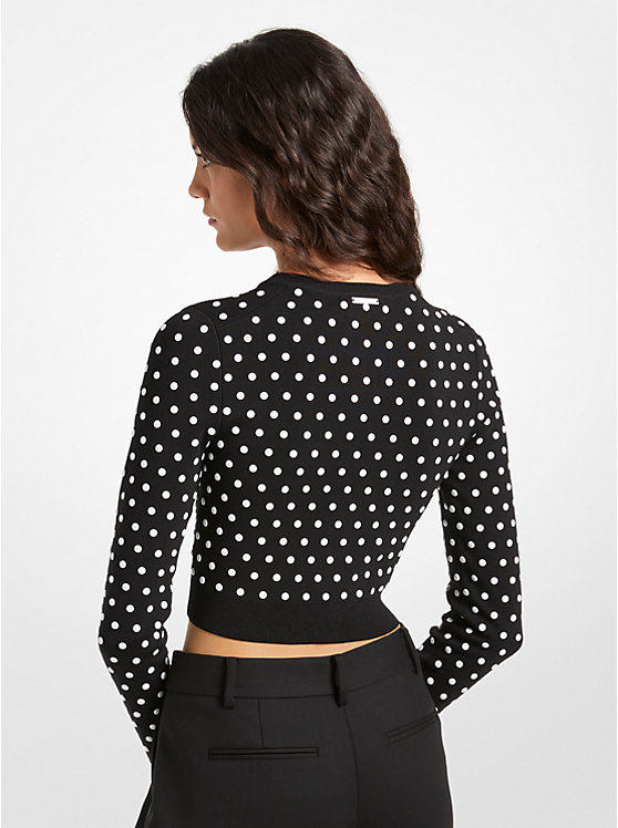DOME STUDS ZIP CARDI-Michael Kors