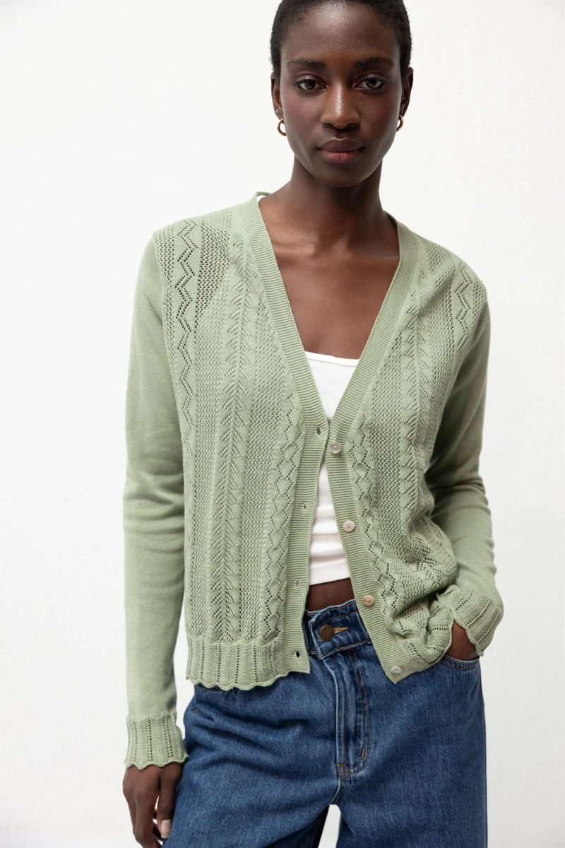 Cardigan Japura - Green Tea