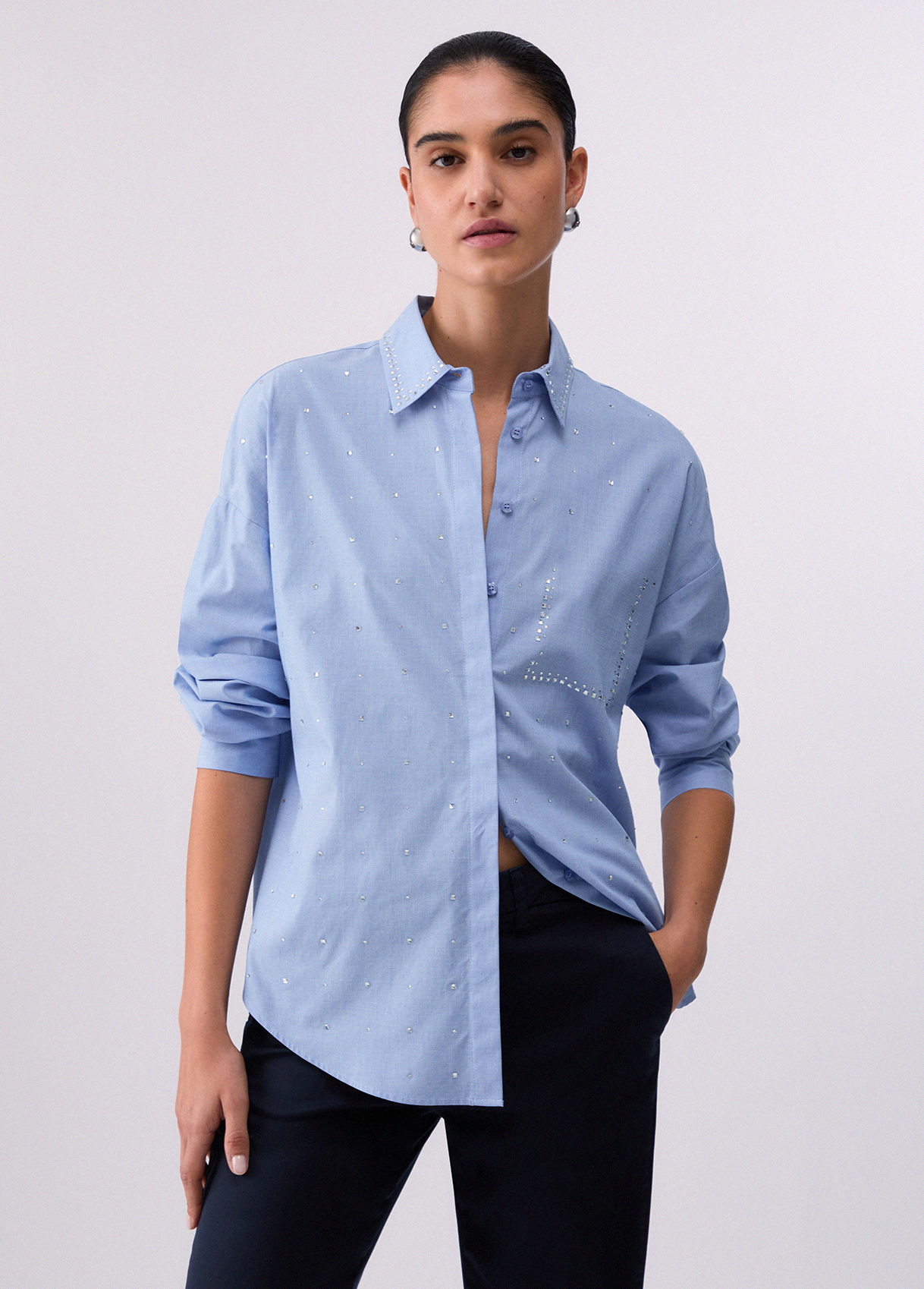 Camicia Con Strass-Liujo
