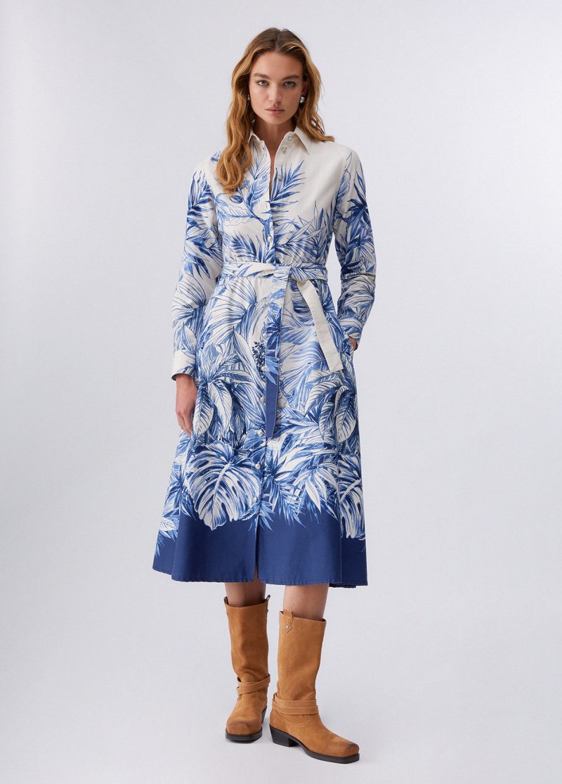 Abito M/l Flower B.latte