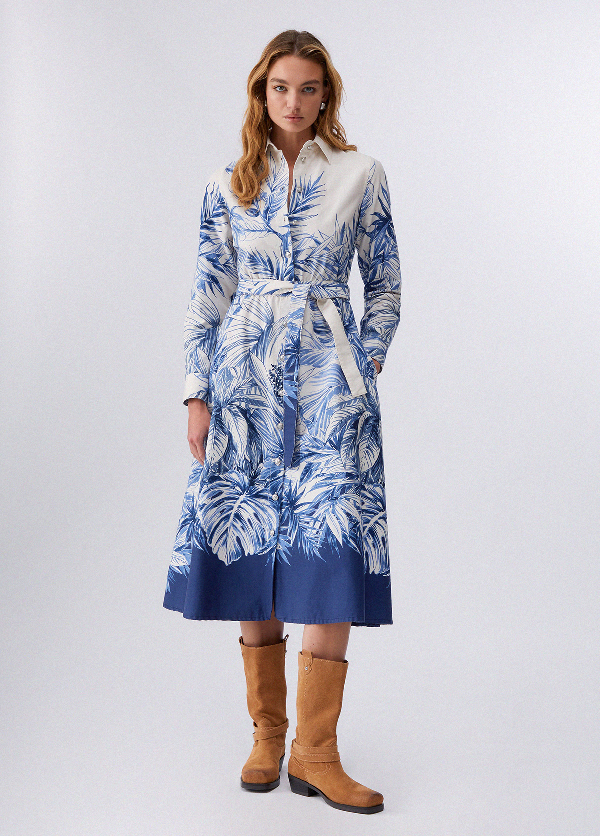 Abito M/l Flower B.latte-Liujo