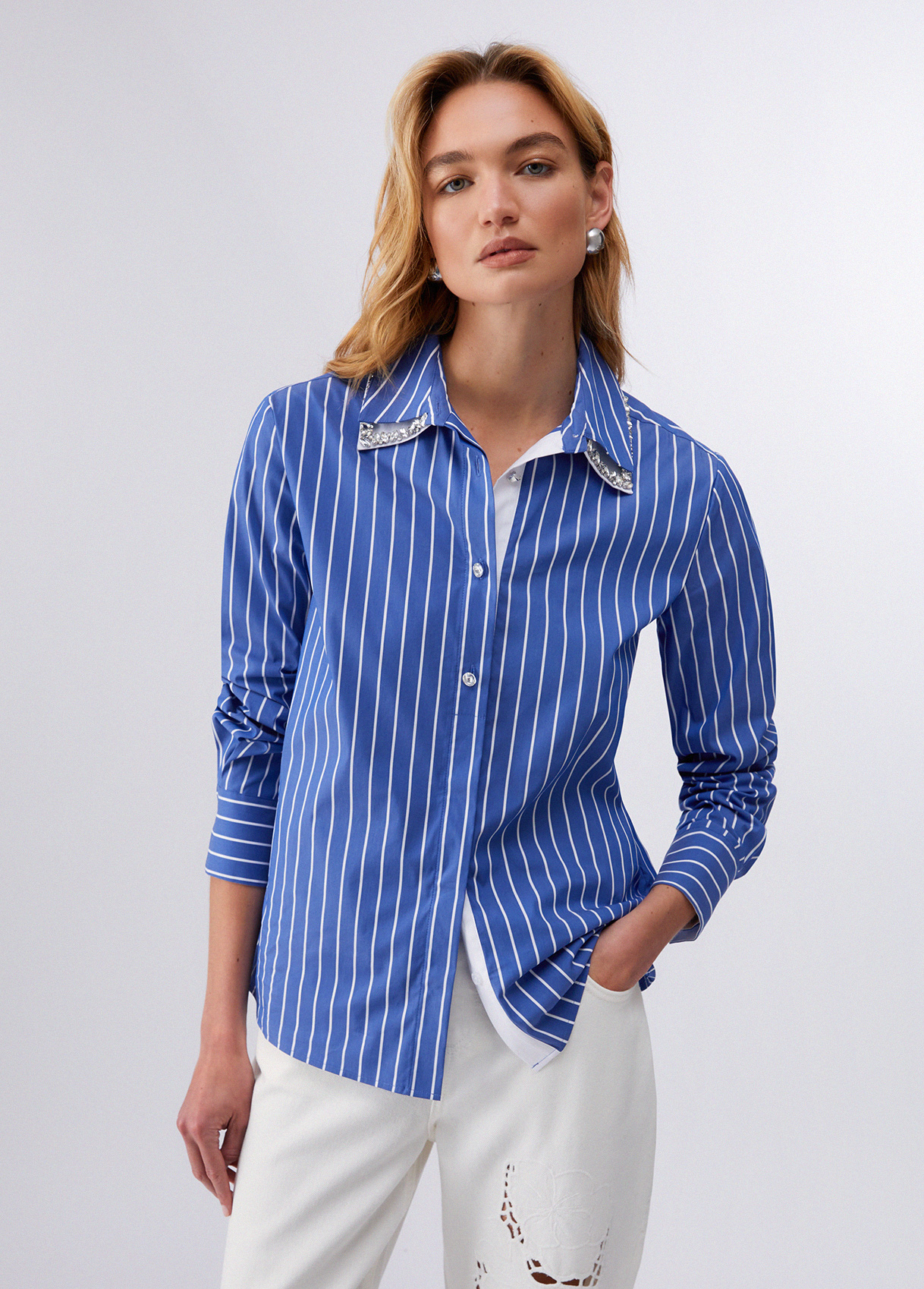 Camicia Ts M/l Stripes-Liujo