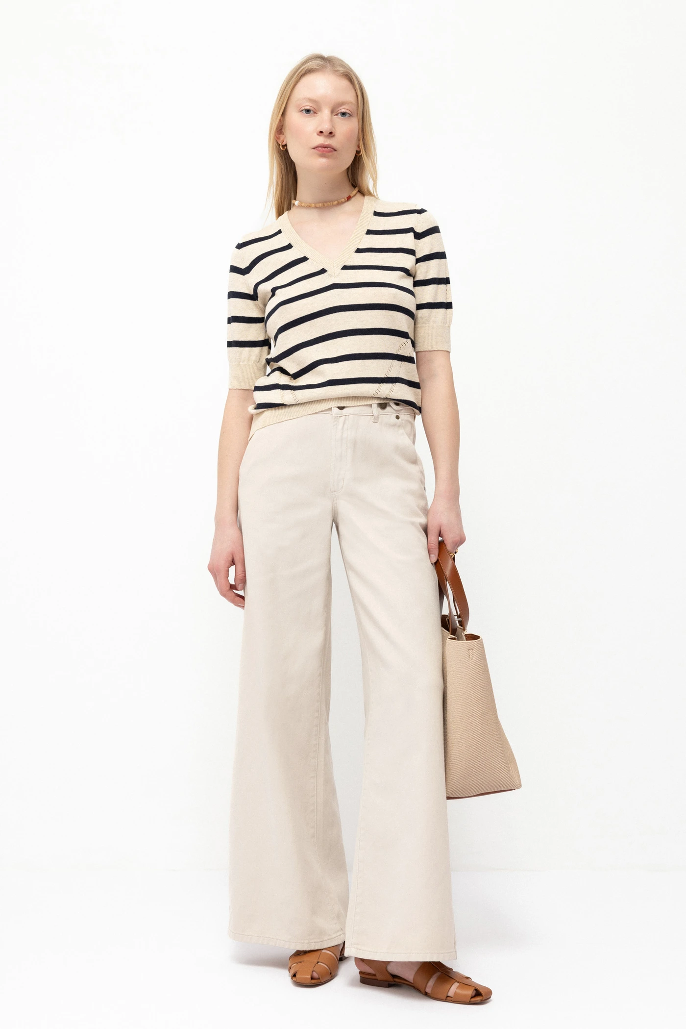 Pants Esplanada - Light Beige-Lanidor