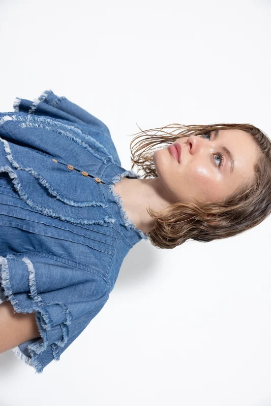 Blouse Iracema – Denim Blue-Lanidor