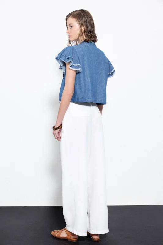 Blouse Iracema – Denim Blue-Lanidor