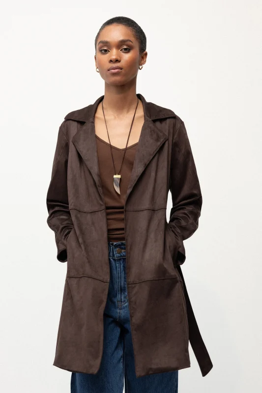 Coat Vichy - Dark Brown