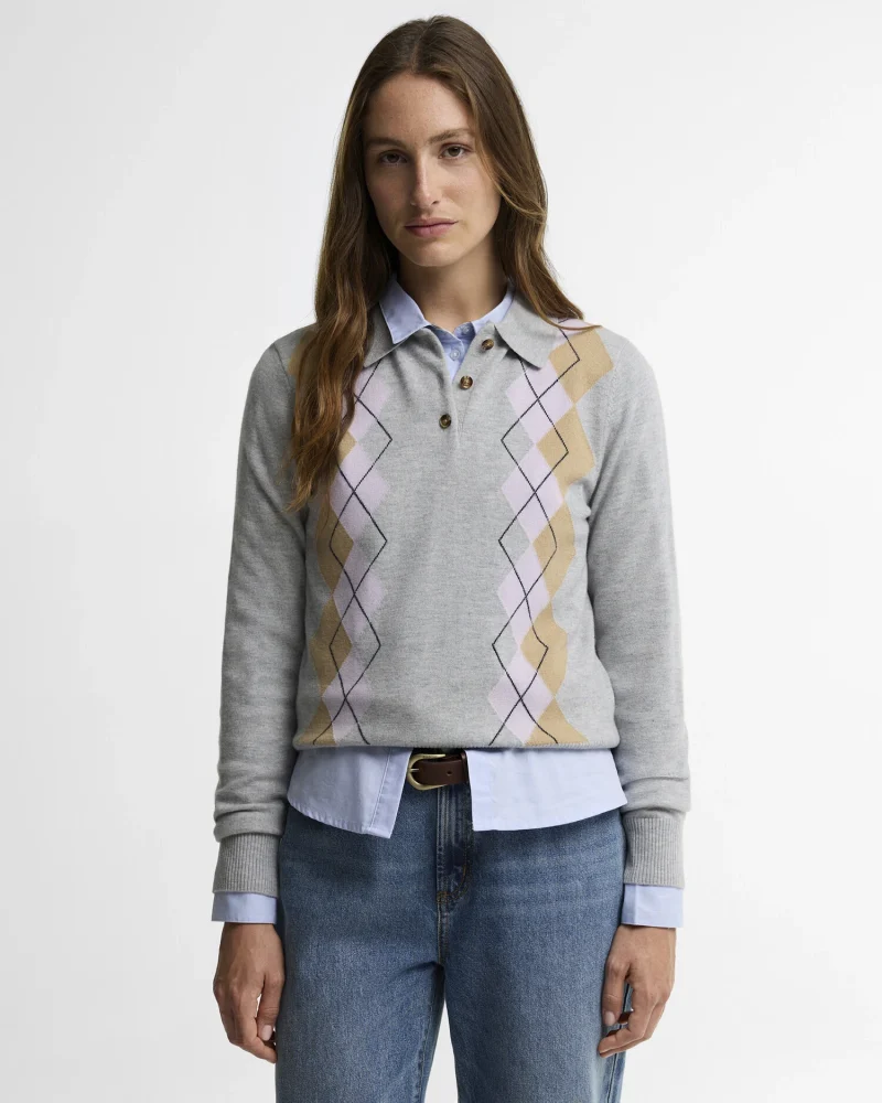 Barbour Fawne Knitted Jumper