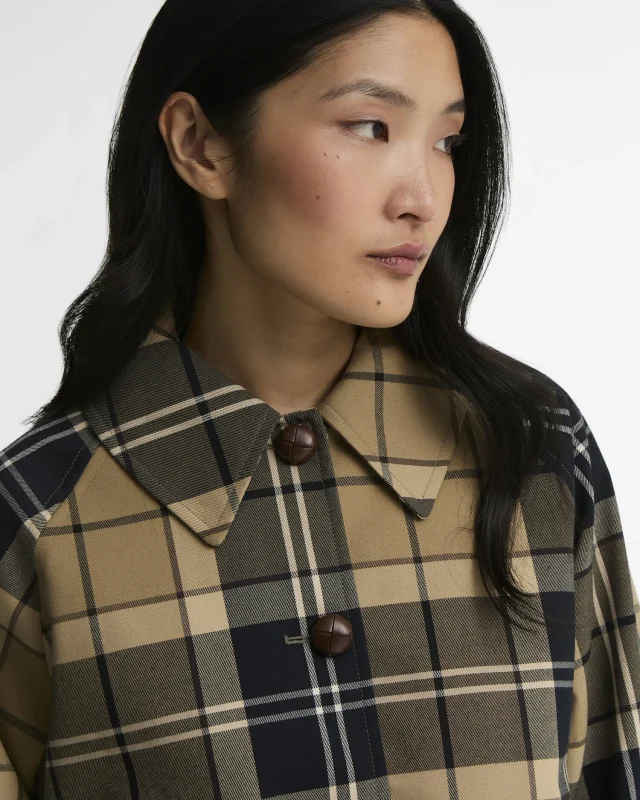 Barbour Delilah Checked Showerproof Jacket-Barbour