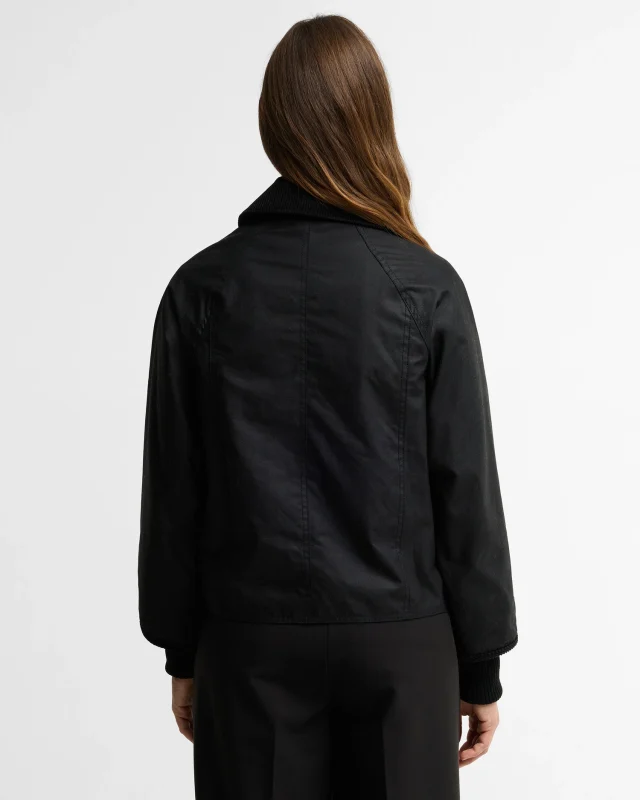 Barbour Cropped Beadnell Wax Jacket-Barbour