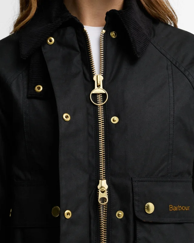 Barbour Cropped Beadnell Wax Jacket-Barbour