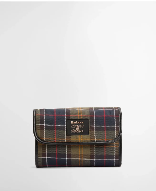 Barbour Tartan Hanging Washbag-Barbour