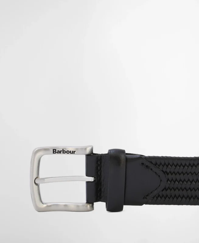 Barbour Stretch Leather Belt-Barbour