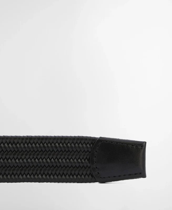 Barbour Stretch Leather Belt-Barbour