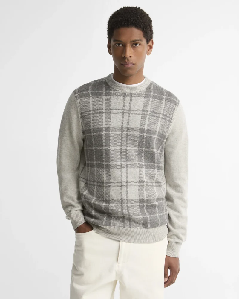 Barbour Mineral Tartan Crew