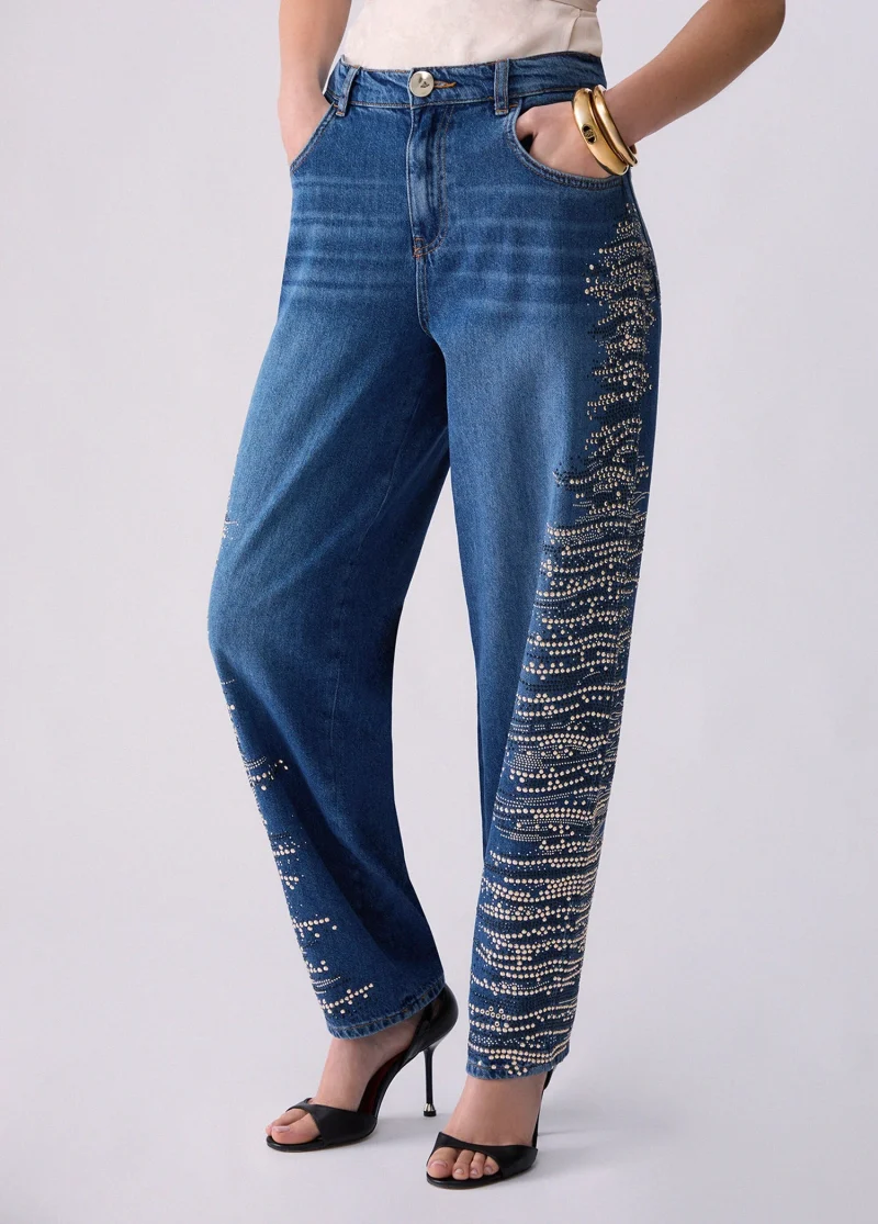 Denim Lungo Ricamato