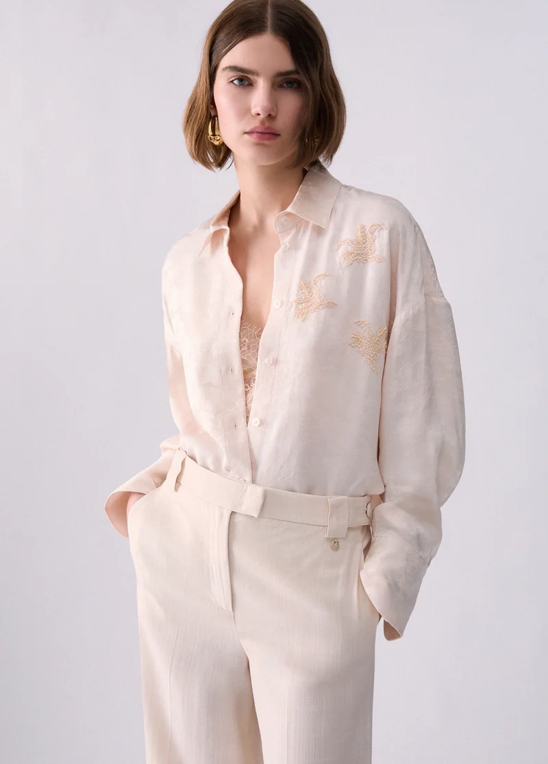 Ecs Camicia Ricamata