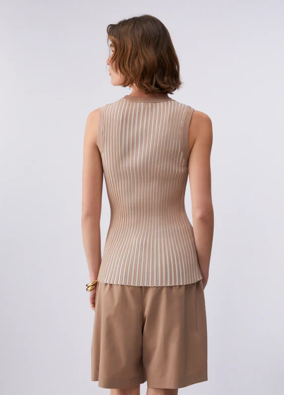 Ecs Maglia Chiusa S M Lt.almond Wh.milk