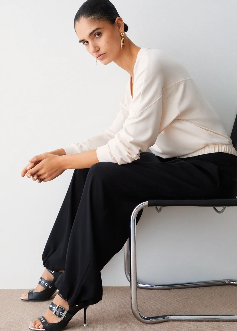 Ecs Pant.ts Tpotf Lungo Nero Warm Champagne
