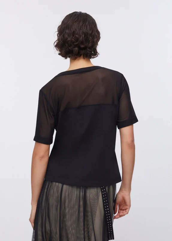Ecs T-Shirt Moda M C Nero-Liu Jo