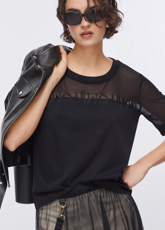 Ecs T-Shirt Moda M C Nero-Liu Jo