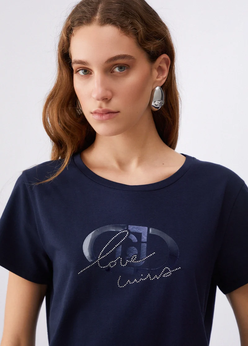 Ecs T-Shirt Moda M C Nt.blue Sky Love