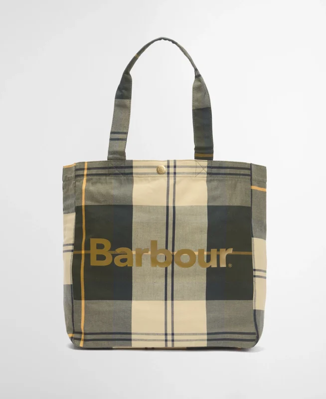 Barbour Telfield Tartan Tote Bag-Barbour