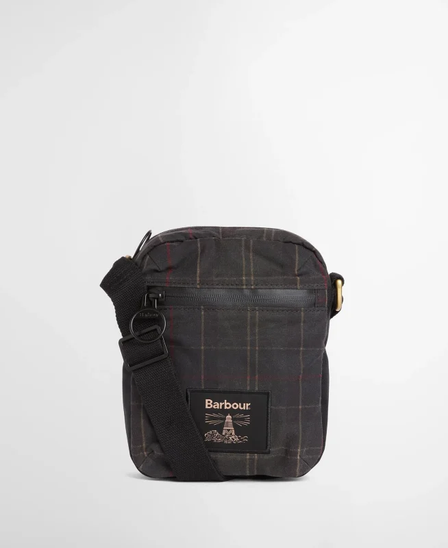 Barbour Field Tartan Wax Crossbody Bag