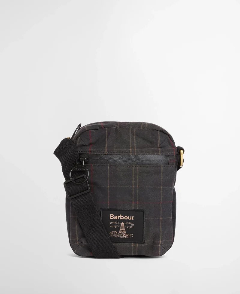 Barbour Field Tartan Wax Crossbody Bag