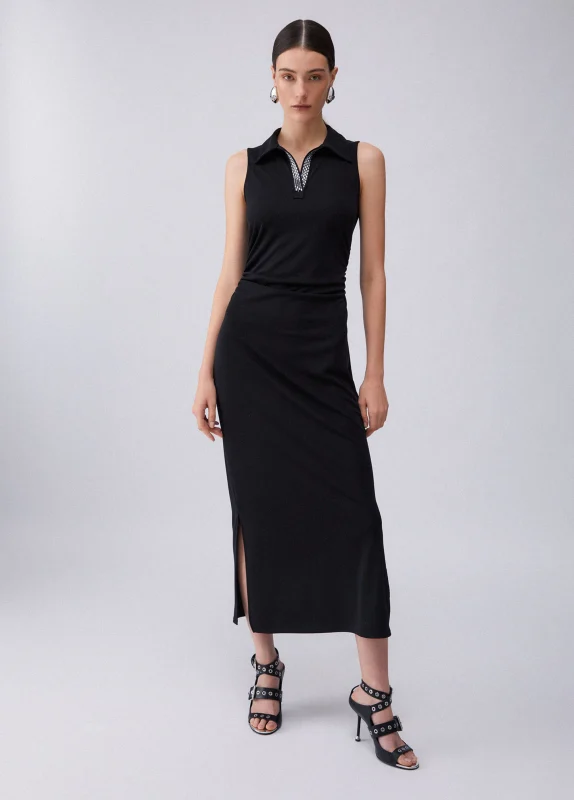Abito Jersey Nero-Liu Jo
