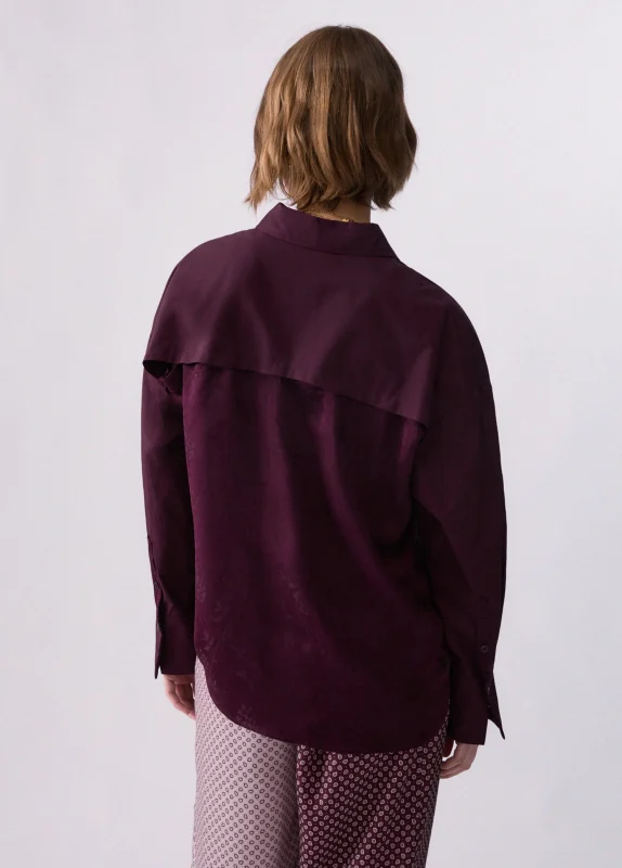 Camicia Bimateriale M/l-Liu Jo