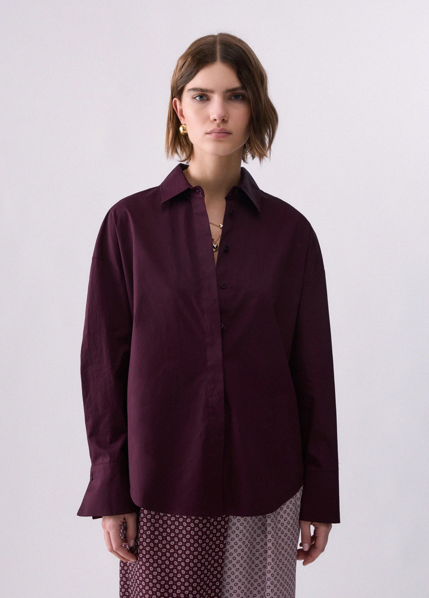 Camicia Bimateriale M/l-Liu Jo